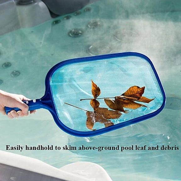 SPRING PARK Pool Skimmer Net - Small Fine Mesh Plastic Leaf Skimmer for Swimming Pool and Spa Supplies - Pole Not Included