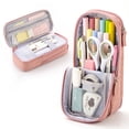 thumbnail image 1 of SPRING PARK Portable Canvas Pencil Case, Green, 1 of 7