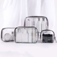 thumbnail image 1 of SPRING PARK Portable Clear Makeup Bag Zipper Waterproof Transparent Travel Storage Pouch Cosmetic, 1 of 7
