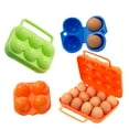 thumbnail image 1 of SPRING PARK Portable Egg Storage Box Container Hiking Outdoor Camping Carrier 2/4/6/12 Eggs Holder Container, 1 of 6