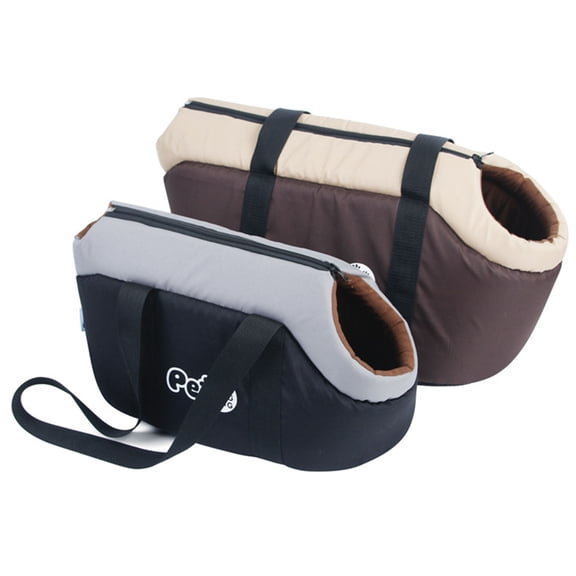 SPRING PARK Portable Small Dog/Cat Soft-Sided Carrier with Adjustable Fabric Interior Pad, Versatile Pet Carrier Tote for Subway/Shopping/Hiking/Traveling