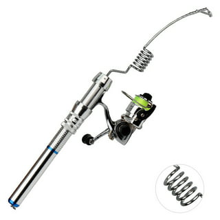 Cheap Puntos 1.6m Pen Shape Telescopic Mini Fishing Pole Rod with Metal Spinning  Reel Wheel