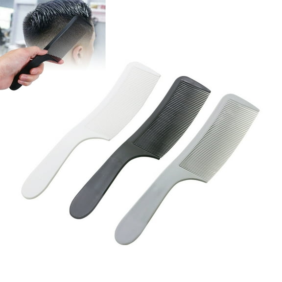 SPRING PARK Professional Curved Hair Clipping Cutting Comb Barber Salon Flat Top Comb