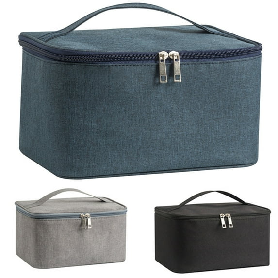 SPRING PARK Professional Makeup Bag Portable Cosmetic Case Storage Box Handle Organizer