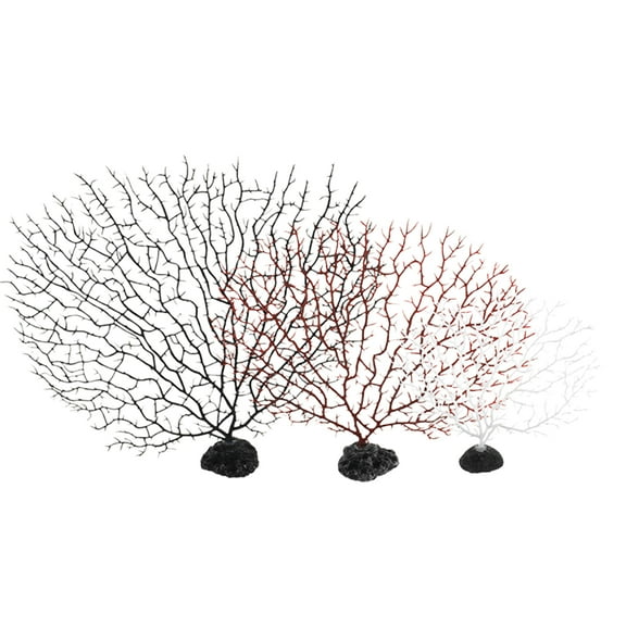 SPRING PARK Reusable Artificial Coral Plant Decorative Accessorie for Fish Tank Decoration Tree