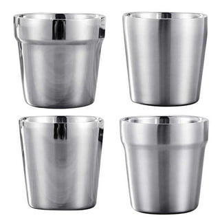 Stackable stainless steel Coffee Lungo Mugs Espresso Cups,Muulaii