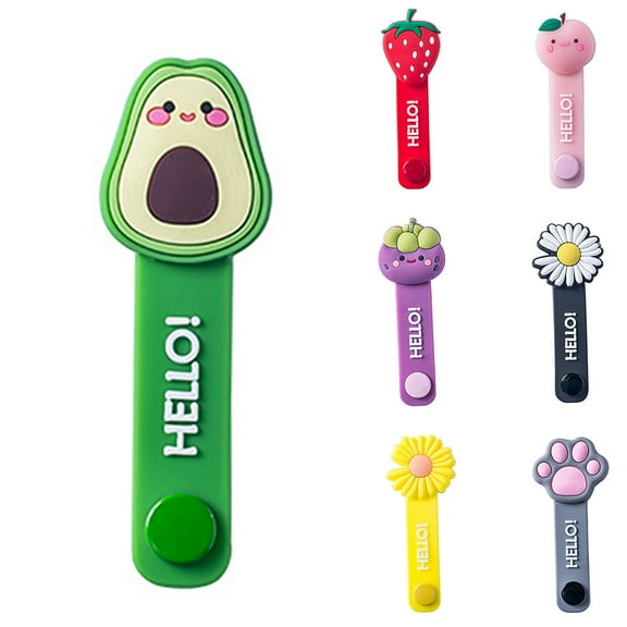 SPRING PARK Silicone Cord Organizer Holder Cable Management Clips for Power Cord USB Mouse Cable Wire