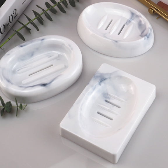 SPRING PARK Silicone Soap Dish Resin Mold Drain Soap Box with Holes Epoxy Resin Casting Mould Home Organizer for Making Jewelry Tray Dishes Storage Indoor Decor