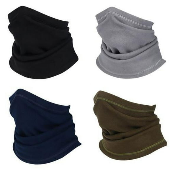 SPRING PARK Soft Double-sided Warm Plush Neck Gaiter Warmer Face Mask for Cold Weather Winter Outdoor Sports