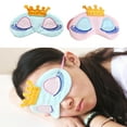 thumbnail image 1 of SPRING PARK Soft Plush Sleeping Mask Sleep Eye Mask Cartoon Princess Crown Sleep Mask Blindfold Eye Cover Eyeshade for Kids Girls Women Plane Travel Nap Night Sleeping, 1 of 4