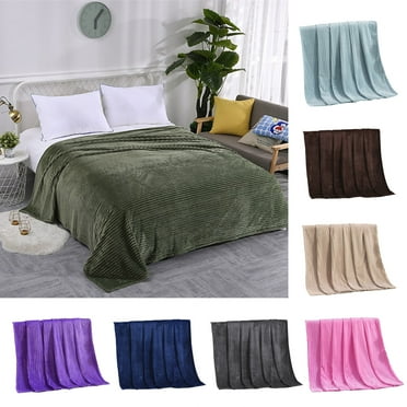 SPRING PARK Soft Striped Throw Blanket, Bed Throw Blanket for Couch Chairs Home Decorative