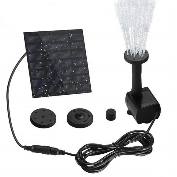 SPRING PARK Solar Fountain with Panel Water Pump for Bird Bath Solar Panel Kit Outdoor Fountain for Outdoor Small Pond, Patio Garden and Fish Tank