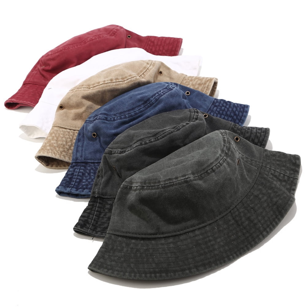 SPRING PARK Solid Color Bucket Hat Simple Fisherman Cap  display picture 2
