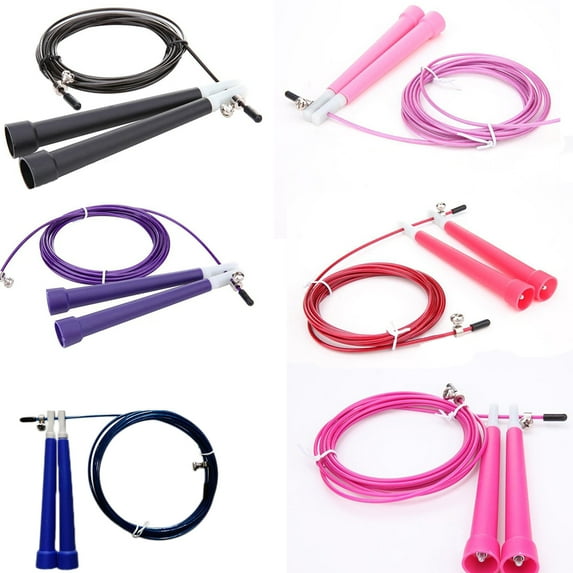 SPRING PARK Speed Jump Rope - Blazing Fast Jumping Ropes - Endurance Workout for Boxing, MMA, Martial Arts or Just Staying Fit - Adjustable for Men, Women and Children