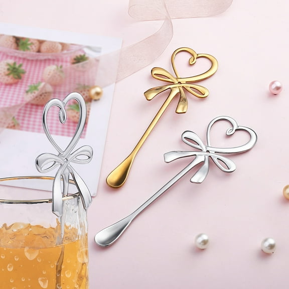 SPRING PARK Spoon Coffee Teaspoon , Stainless Steel Tea Spoon Dessert Scoop for Stirring Drink Mixing Milkshake Jam