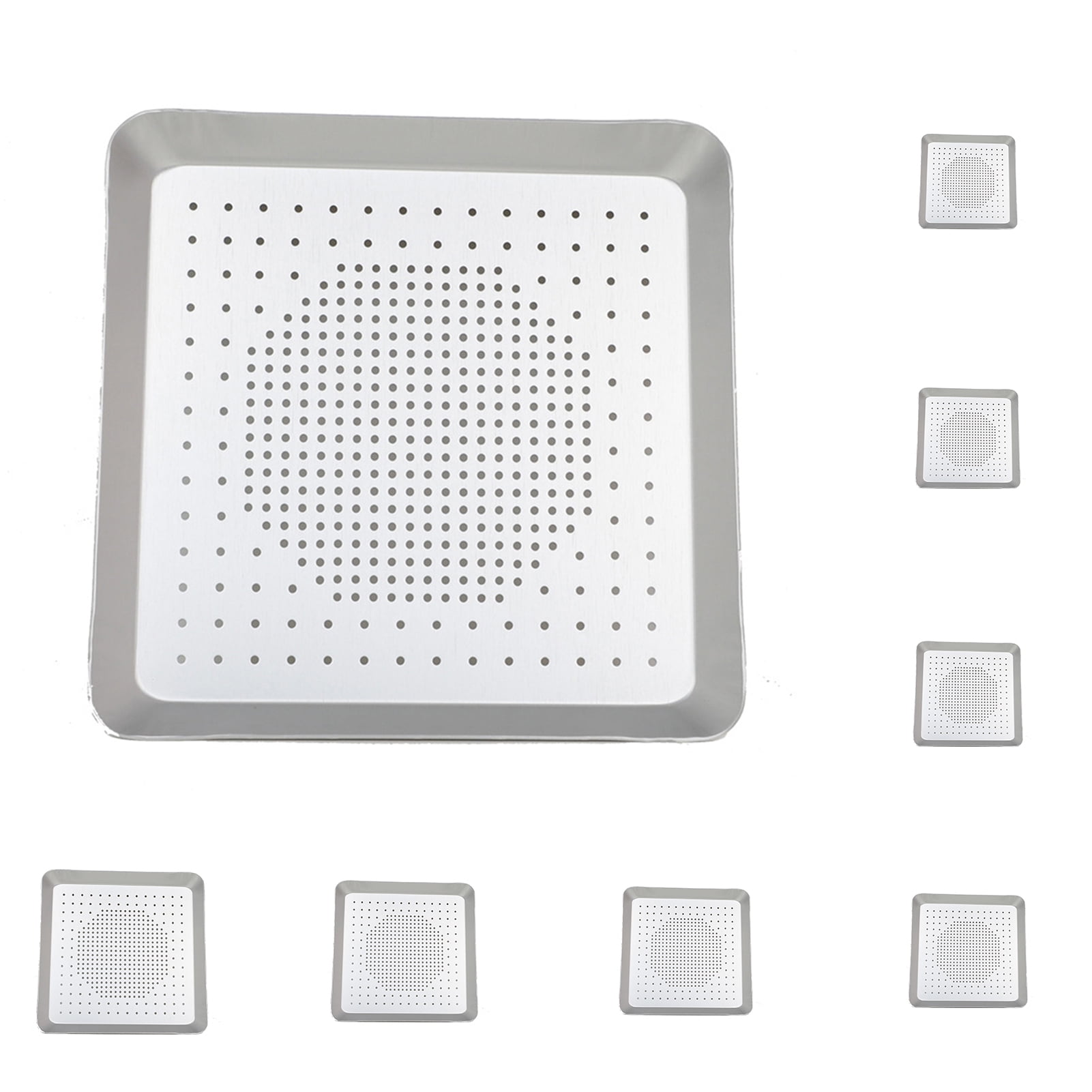 SPRING PARK Square Pizza Pan for Oven, Pizza Pan with Holes Aluminum