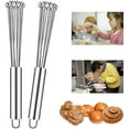 thumbnail image 1 of SPRING PARK Stainless Steel Ball Whisk for Kitchen Cooking- 10 Inch and 12 Inch Wire Egg Manual Mixer Whisk Set for Beater Sauces, Cream, Blending, Stirring, Whisking, Beating, 1 of 7