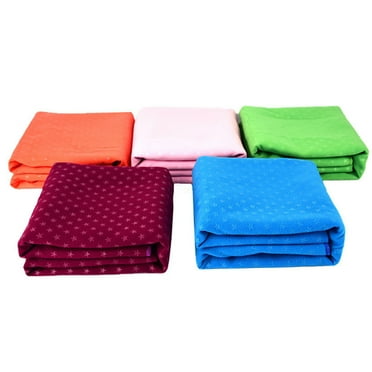 SPRING PARK Star Pattern Yoga Blanket - Super Soft, Sweat Absorbent, Non-Slip Hot Yoga Blanket| Perfect Size for Exercise Mat Cover Cloth- Ideal for Hot Yoga & Pilates