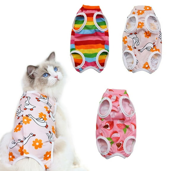 SPRING PARK Sterilization Surgery Suit Printing Four-legged Polyester Weaning Clothes Physiological Clothing Cat Clothes