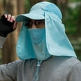 thumbnail image 1 of SPRING PARK Sun Cap Fishing Hats with Face Mask Baseball Caps UV Visor Caps Windproof Flap Cover, 1 of 7