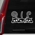 thumbnail image 1 of SPRING PARK Three Cute Long Tail Cat Car Vehicle Body Window Reflective Decals Sticker Decor, 1 of 5