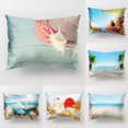 SPRING PARK Throw Pillow Covers for Outdoor Patio Furnitures Ocean