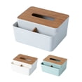 thumbnail image 1 of SPRING PARK Tissue Box Desktop Seal Baby Wipes Paper Storage Box Dispenser Holder Lid, 1 of 7