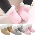 thumbnail image 1 of SPRING PARK Toddler Baby Boy Girl Thick Winter Outdoor Snow Boots Anti-Slip Soft-soled Lined Booties, 1 of 8