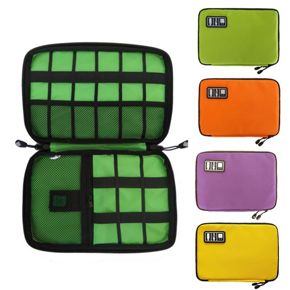 SPRING PARK Travel Case USB Charger Earphone Cable Gadget Organizer Storage Box Pouch