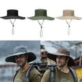 thumbnail image 1 of SPRING PARK Unisex Quick Dry Sun Hat Bucket Cap Wide Brim UV Fishing Camping Safari Outdoor, 1 of 3