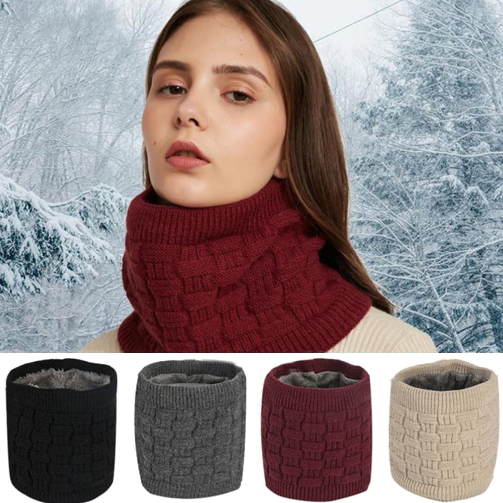 SPRING PARK Unisex Soft Neck Warmer Knitting Scarf Windproof Ski