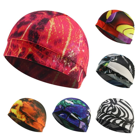 SPRING PARK Unisex Summer Outdoor Sports Cycling Windproof Mesh Helmet Inner Skull Cap Beanie Hat