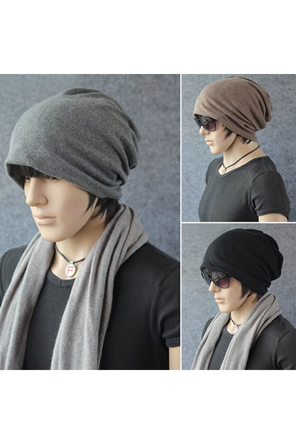 Unisex Women Men Fashion Winter Warm Crochet Knit Scarf Classic Hip-Hop Cap Casual Beanie Hat