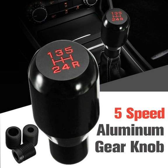 SPRING PARK Universal Auto Car 5 Speed Aluminum Alloy Manual Gear Stick Shifter Shift Knob