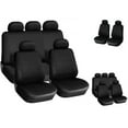 thumbnail image 1 of SPRING PARK Universal Car 5-Seat Covers Cushions Cloth Washable Interior Full Protectors, 1 of 5