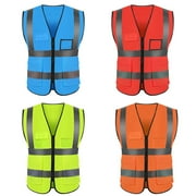 SPRING PARK VHigh Visibility Reflective Safety Vest Customize Logo Hi Vis Vest Outdoor Protective Workwear for Outdoor
