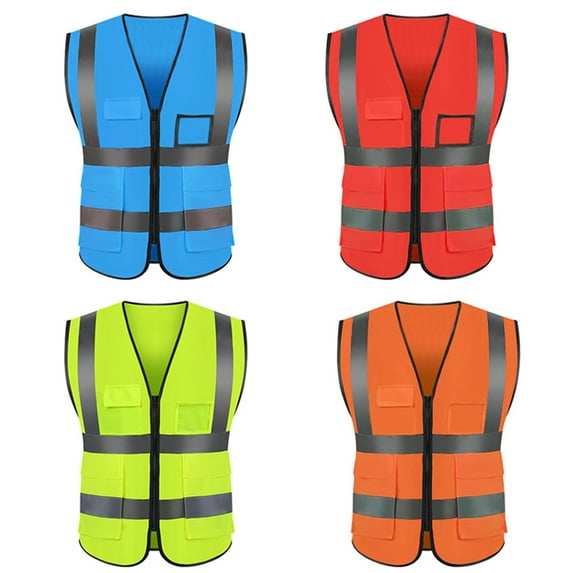 SPRING PARK VHigh Visibility Reflective Safety Vest Customize Logo Hi Vis Vest Outdoor Protective Workwear for Outdoor