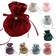 thumbnail image 1 of SPRING PARK Velvet Bags Gift Drawstring Pouch for Jewelry Party Wedding Favor Party Festival Candy Bags, 1 of 7