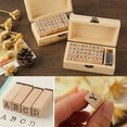 thumbnail image 1 of SPRING PARK Vintage Wooden DIY Number and Alphabet Letter Wood Rubber Stamps, 1 of 7