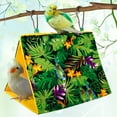 thumbnail image 1 of SPRING PARK Warm Bird Nest House Winter Bird Shed Hut Bird Hanging Hammock Parrot Hideaway Cave Flannel Finch Cage for Hamster Parrot, 1 of 7