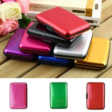 SPRING PARK Waterproof Aluminium RFID Blocking Business ID Credit Card Holder Case Pocket
