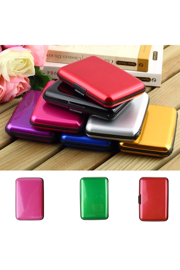 Waterproof Aluminium RFID Blocking Business ID Credit Card Holder Case Pocket
