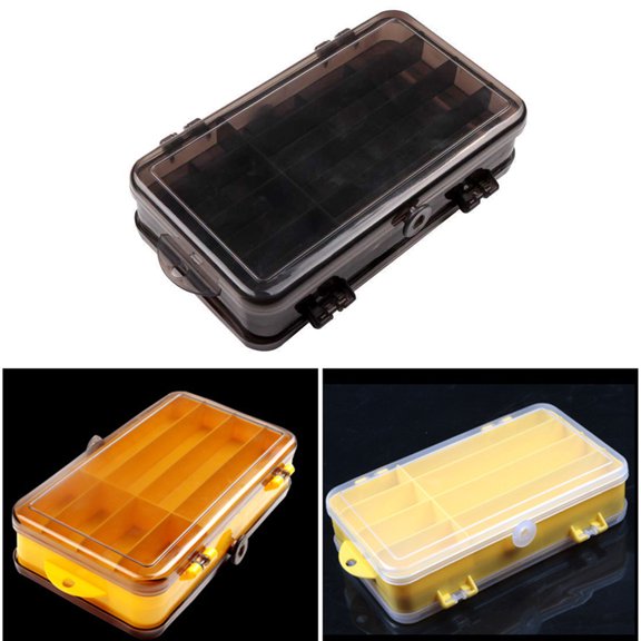 SPRING PARK Waterproof Double Sided Multi Compartments Fishing Lure Boxes,Thicker PP Organizer for Casting Fly Fishing