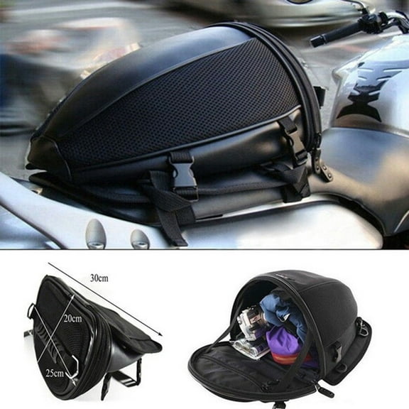 SPRING PARK Waterproof Motorcycle Bike Rear Trunk Back Seat Carry Luggage Tail Bag Saddlebag