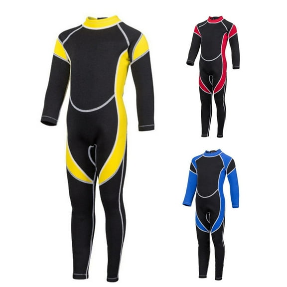SPRING PARK Wetsuits Kids Guardian Neoprene Full Scuba Diving Suits Surfing Swimming Long Sleeve Keep Warm Back Zip for Water Sports