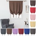 thumbnail image 1 of SPRING PARK Window Dressing Kitchen Curtain Solid Lined Blackout Drape Treatment, 1 of 7
