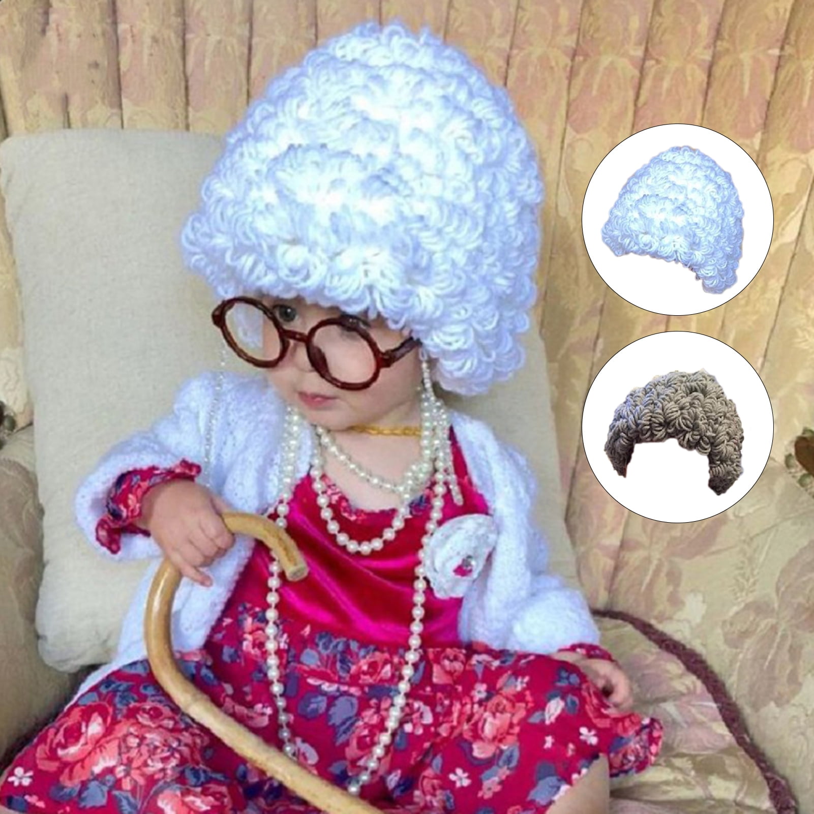 Granny Wig Childs Size Costume Accessory main image 1