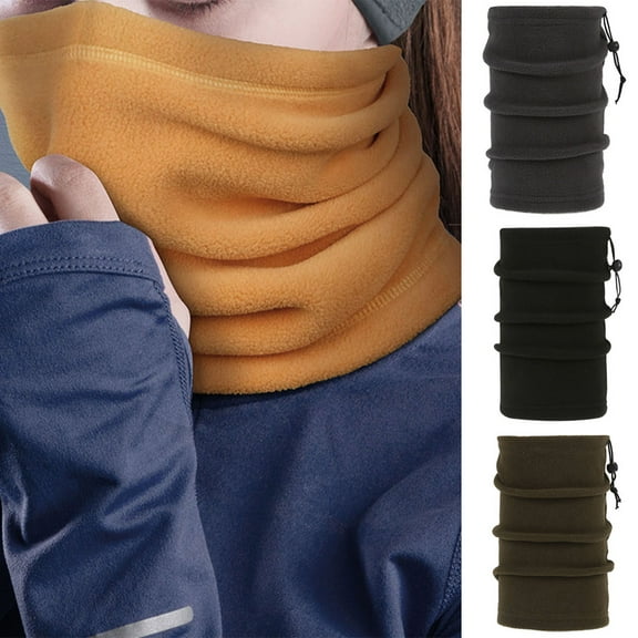 SPRING PARK Winter Scarf Soft Fleece Neck Gaiter Warmer for Cold Weather Winter Outdoor Sports for Skating