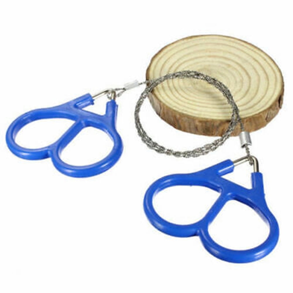 SPRING PARK Wire Saw Stainless Steel Pocket Chainsaw Mini Cable Survival Gear Pole Saw Emergency Chainsaw Survival Kit Outdoor Tools for Camping Hiking Hunting