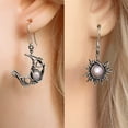 thumbnail image 1 of SPRING PARK Women Boho Sun And Moon Silver Boho Hippie Dangle Hook Earrings for Party, 1 of 7